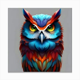 Colorful Owl 28 Canvas Print