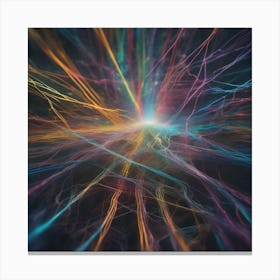 Abstract Rays Of Light 24 Canvas Print