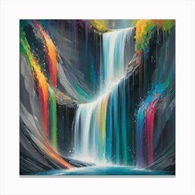 Rainbow Waterfall 4 Canvas Print