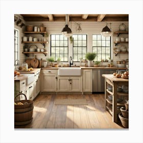 Farmhouse Kitchen 3 Canvas Print