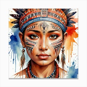 Indian Girl Canvas Print