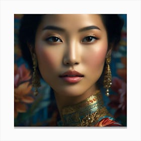 Chinese Beauty 1 Canvas Print