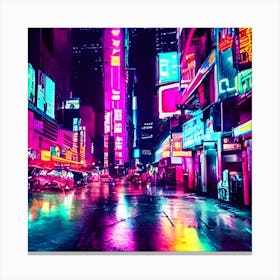 Neon Tokyo Canvas Print