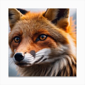 Fox Portrait Canvas Print