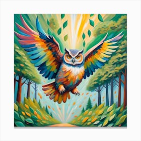 Spring owl Canvas Print