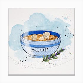 Soup In A Bowl Canvas Print