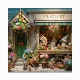 Flower Shop Canvas Print