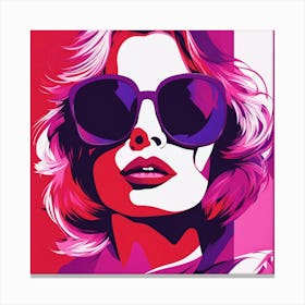 Woman In Sunglasses 5 Canvas Print