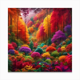 Colorful Forest 1 Canvas Print