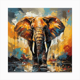 Elephant Painting 2 Canvas Print