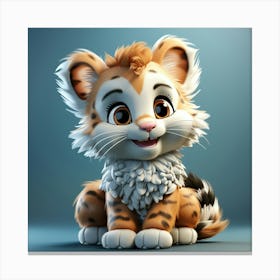 Cute Cheetah 1 Canvas Print