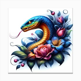 Snake Tattoo Canvas Print