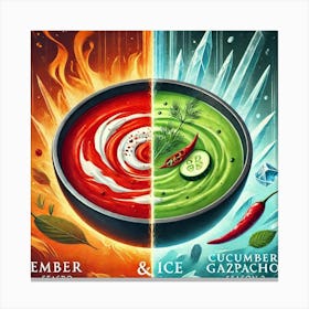 Dual Element Soup Canvas Print