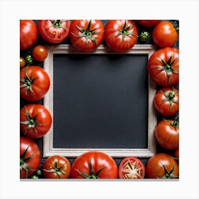 Tomatoes In A Frame 4 Canvas Print