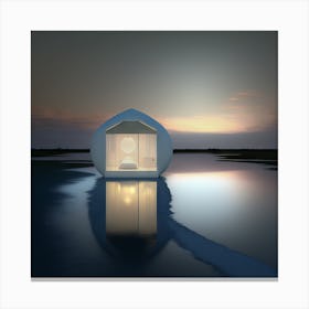 House On Water Canvas Print