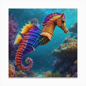 Sea Horse in the Ocean Canvas Print