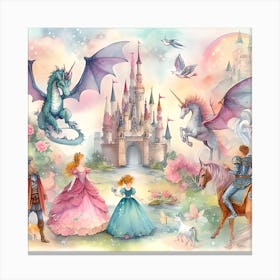 Disney Princesses Canvas Print