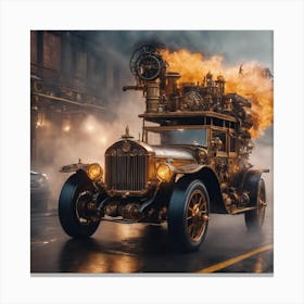 Steampunk Car 2 Canvas Print