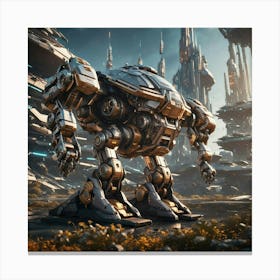 Futuristic Robot Canvas Print