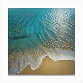 A Light Breeze across the Incoming Sea on Golden Beach Canvas Print