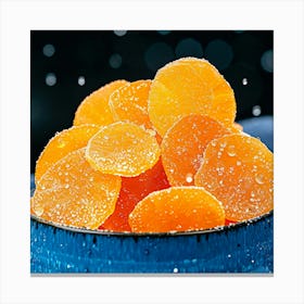 Oranges In A Bowl Canvas Print