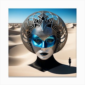 Woman In The Desert 19 Canvas Print