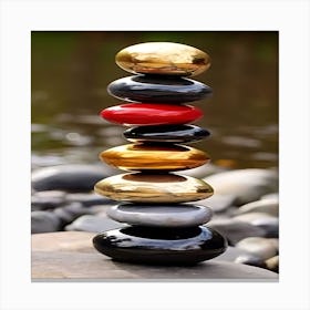 Balancing Stones Canvas Print