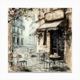 Cozy Parisian Café 5 Leinwandbild