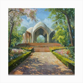 Delhi Lotus Temple Canvas Print