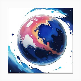 Abstract Sphere 2 Canvas Print