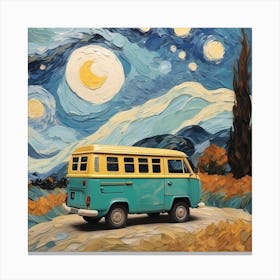Van Gogh Styled - Autumn Nights Canvas Print