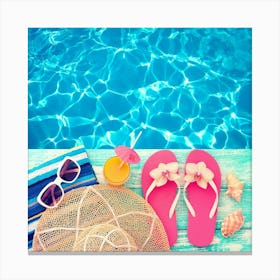 Summer Vacation Concept Canvas Print
