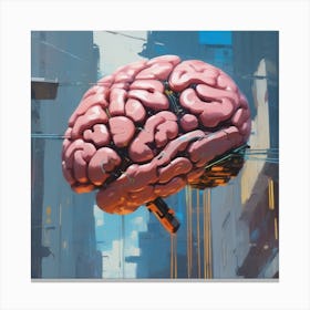 Brain In The City 1 Canvas Print