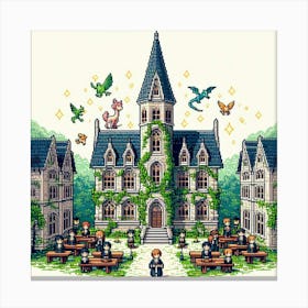 8-bit magical academy 1 Canvas Print