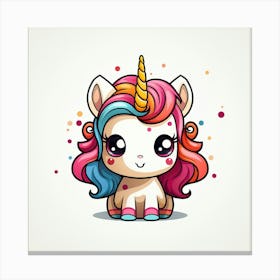 Cute Unicorn 85 Canvas Print