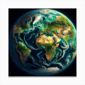 A world map Canvas Print
