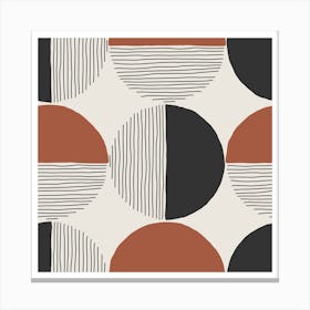 Abstract Circles.Printed wall painting, high-level art. Canvas Print