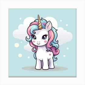 Cute Unicorn 40 Canvas Print