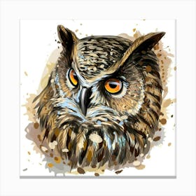 Owl Painting Canvas Print