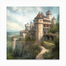 Fantasy Castle Canvas Print