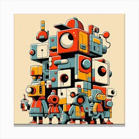 Robots Canvas Print