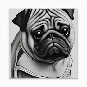 Pug Dog Canvas Print