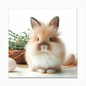 Fluffy Easter Bunny Canvas Print
