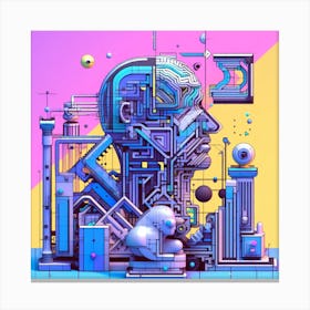 Futuristic Art 2 Canvas Print