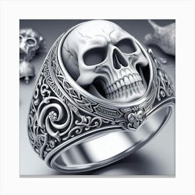 Skull Ring 2 Canvas Print