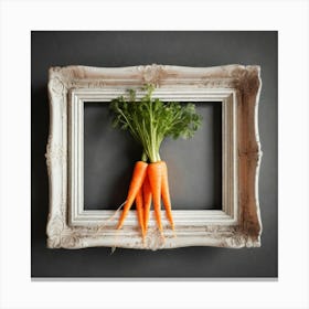 Carrots In A Frame 40 Canvas Print