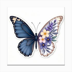 Blue Butterfly Canvas Print