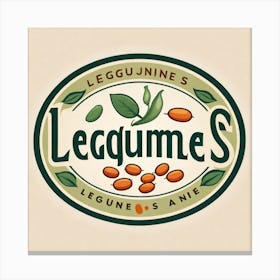 Legumes As A Logo (43) Canvas Print