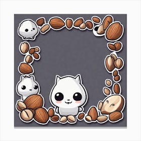 Kawaii Frame Canvas Print