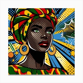 Chinyere Pop African Woman  Canvas Print